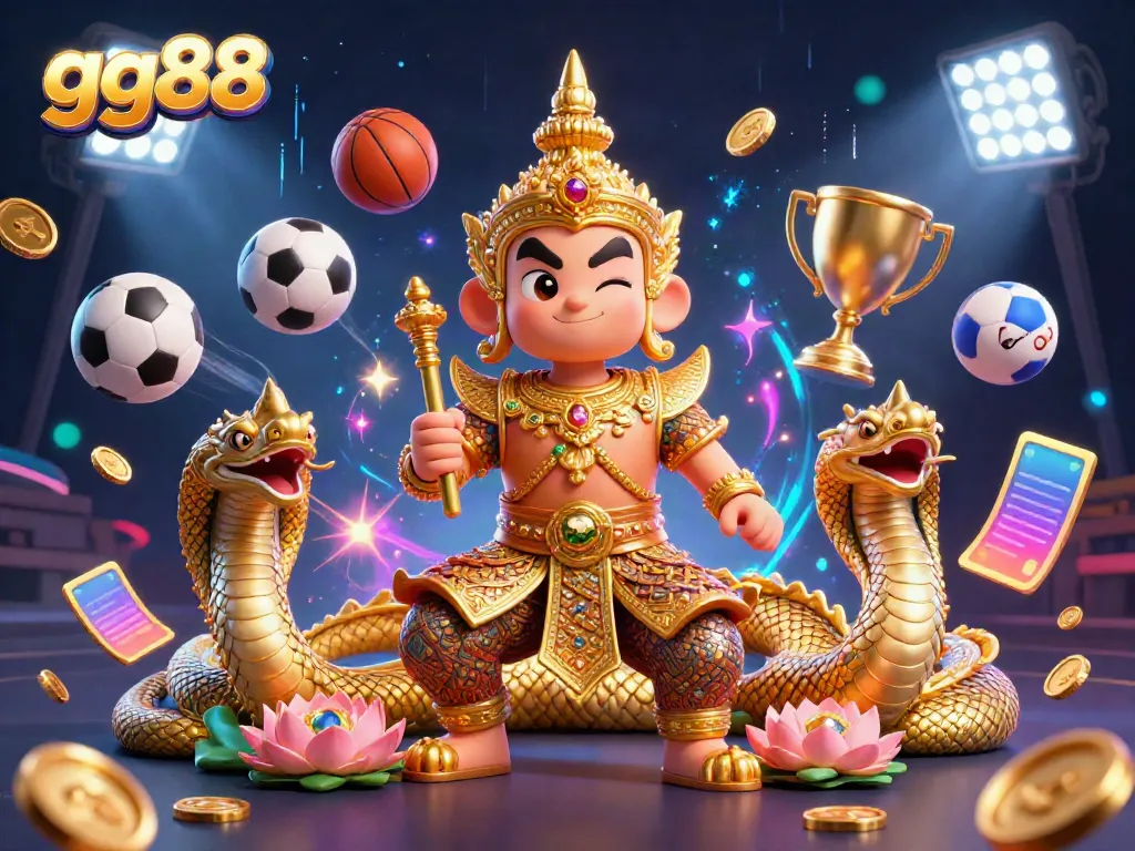 Watch 3D characters engage in thrilling sports betting scenes at gg88, showcasing dynamic action and excitement.